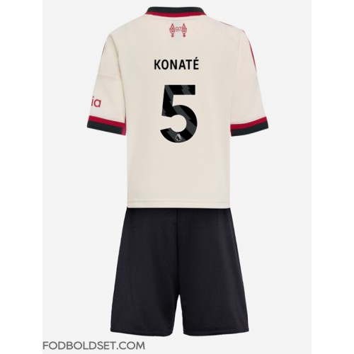 Liverpool Ibrahima Konate #5 Udebane Trøje Børn 2025-26 Kortærmet (+ Korte bukser)